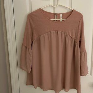 NY Collection Babydoll Blouse - Small